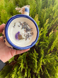 Lavender Candle | Handmade Mexican Mug | Scented Candle | Soy Wax